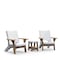 Mayne Mesa Chair x2 & Table Set - White 8705-W - alternate 1